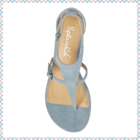 Splendid Brooklyn V-Strap Wedge Thong Sandals 8 - Picture 5 of 11